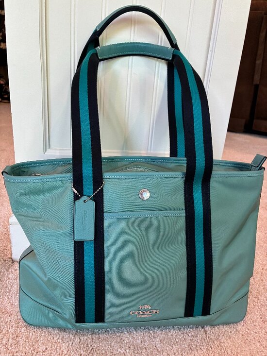 Coach Handbags - Coach NYL Ellis Tote Blue Green Multi